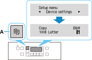 figure: Press the COPY button